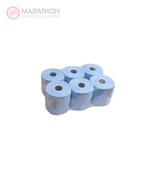 Blue Centrefeed Rolls Bale (pack of 6)