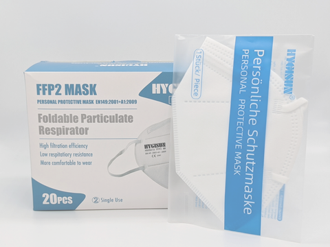 FFP2 Mask Hygisun - box of 20 White