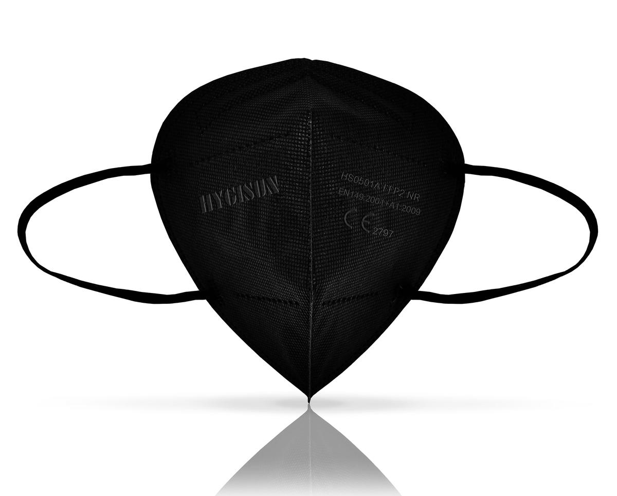 Hygisun Black FFP2 Mask Ireland Black Face Masks Box of 20 SALE