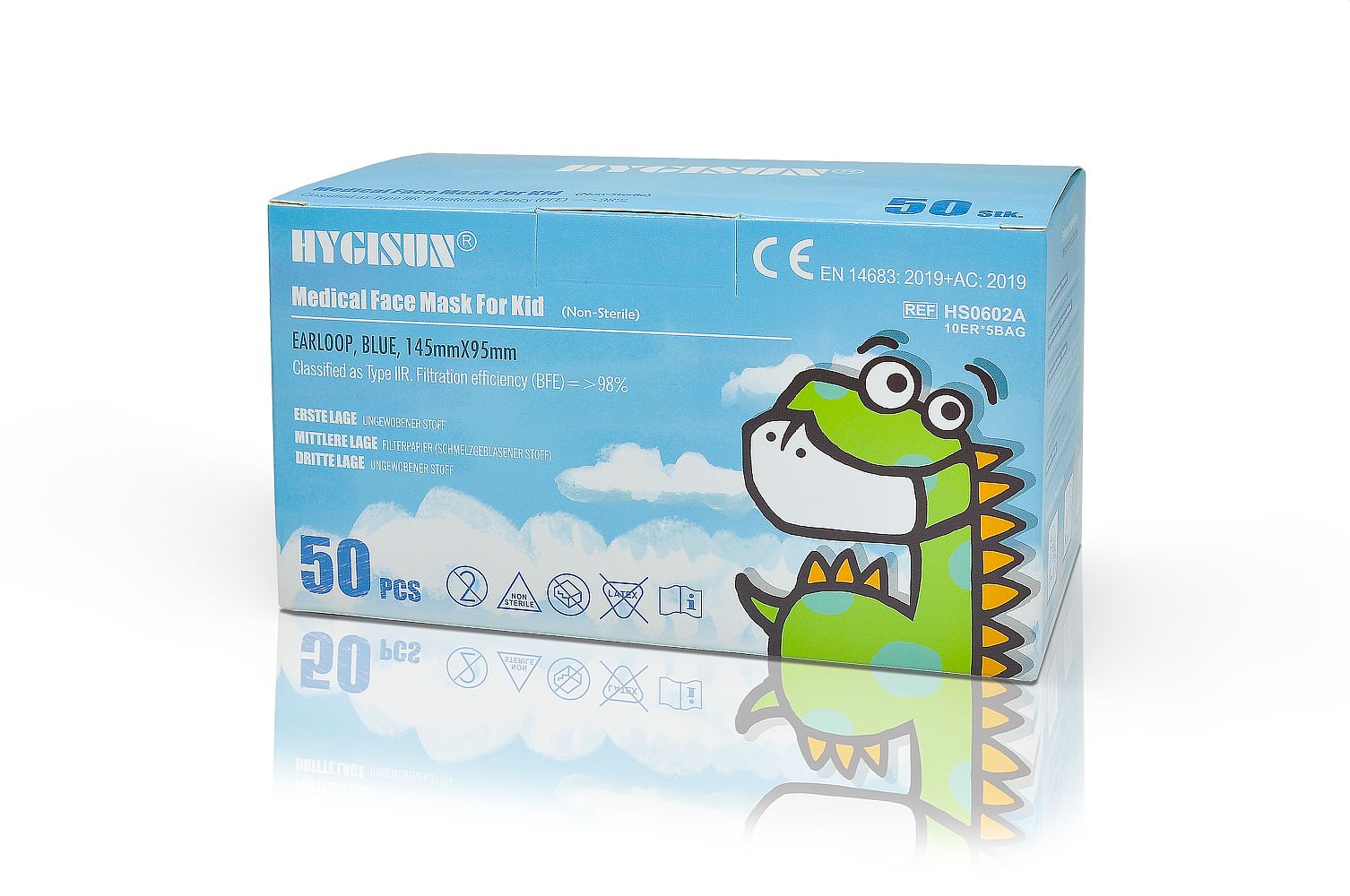 children's disposable face mask type IIR box of 50